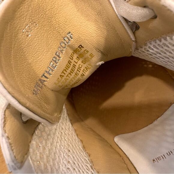 NOVALEE GLITTER MESH PLATFORM SNEAKERS IN SILVER - Picture 5 of 11